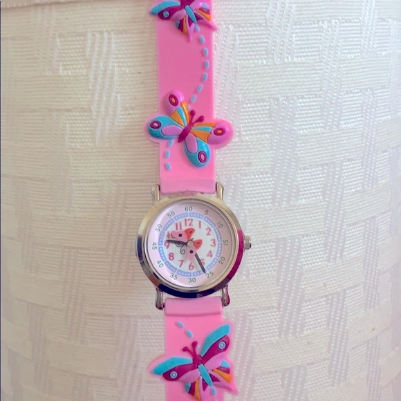 🌸Pink Floral Silicone Girl’s Watch NWOT🌸 - Picture 2 of 4